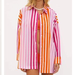 Beach Riot ALEXA TOP SUNSET STRIPES Size Small/Medium